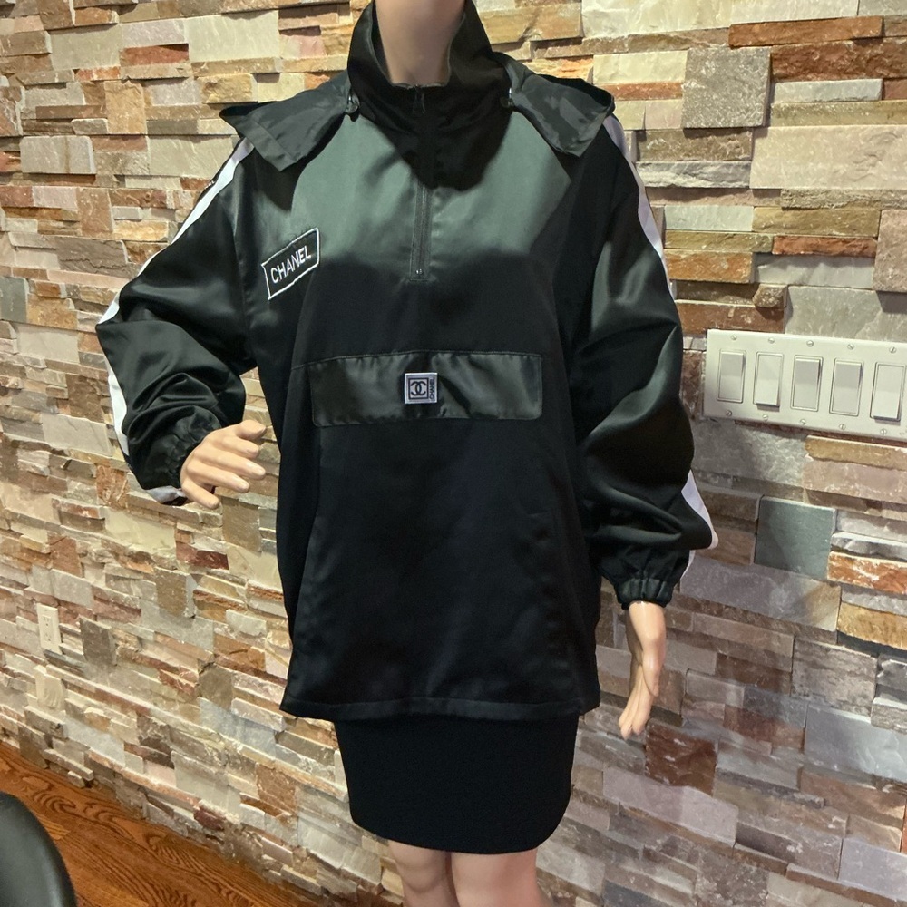No Name Black Hooded Anorak